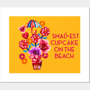 Smallest cupcake on the Beach Posters and Art